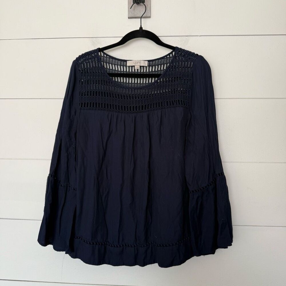 Ann Taylor Loft Women’s Large Green Blouse Top